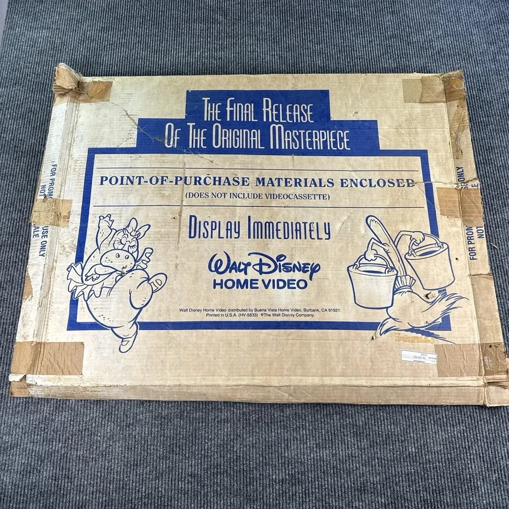 Disney Fantasia Store Display POP Standee Kit Sorcerer Mickey Broomsticks Hippo